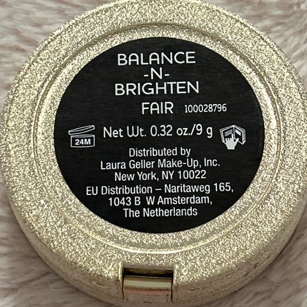 LAURA GELLER Blush Balance-N- Brighten baked powder 0.32 oz 9 g NEW gold case
